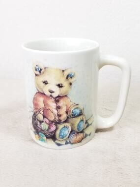 Gibson Otagiri Bear Coffee Mug Teacup 9oz Teddy Bear 4" Drinkware Japan Vintage